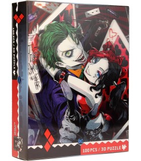 Puzle Joker y Harley Quinn DC Efecto 3D + Lámina Lenticular