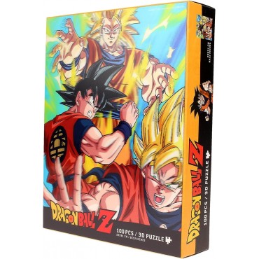 Puzle Goku Saiyan Dragon Ball Z Efecto 3D + Lámina Lenticular