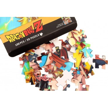 Puzle Goku Saiyan Dragon Ball Z Efecto 3D + Lámina Lenticular
