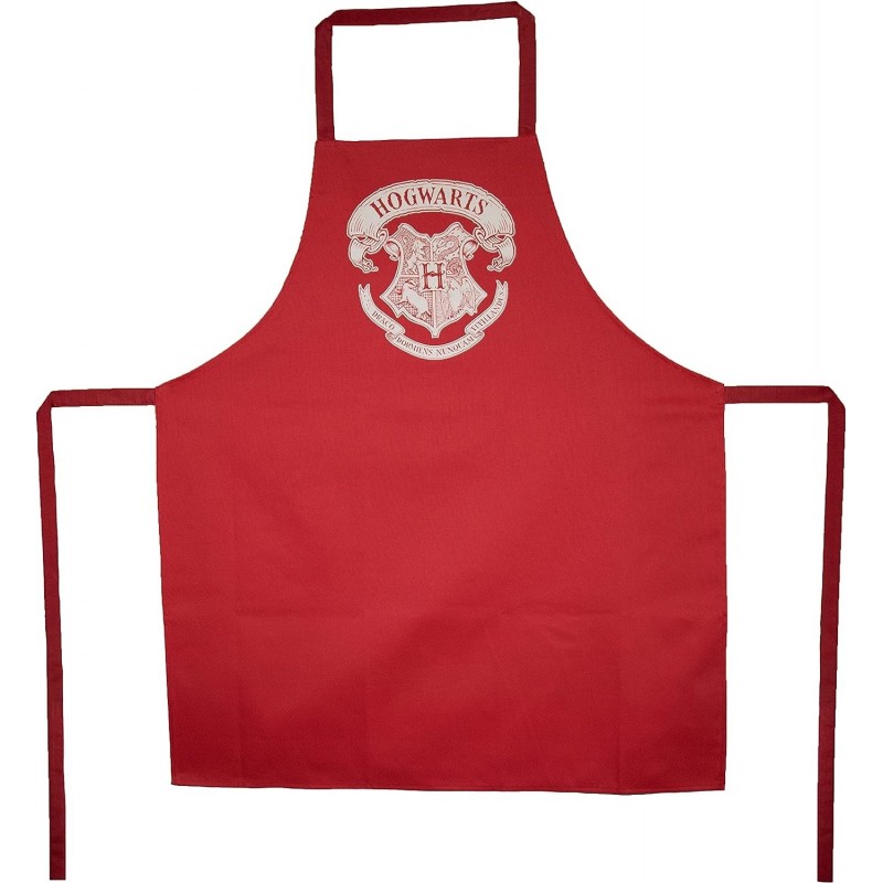 Delantal Rojo Logo Hogarts Harry Potter 