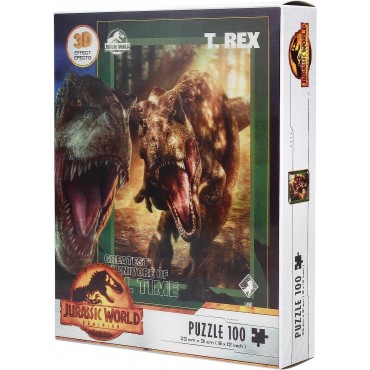 Puzle T-Rex Jurassic World Efecto 3D + Lámina Lenticular