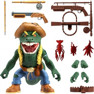 Figura Ultimate Leatherhead TMNT Las Tortugas Ninja Articulada 18 cms