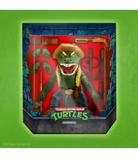 Figura Ultimate Leatherhead TMNT Las Tortugas Ninja Articulada 18 cms