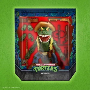 Figura Ultimate Leatherhead TMNT Las Tortugas Ninja Articulada 18 cms