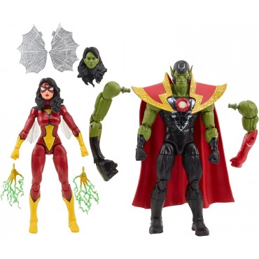 Set Figuras Skrull Queen + Super Skrull Avengers Marvel Legends Articuladas 15 cms