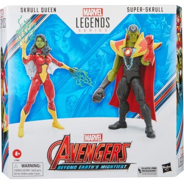 Set Figuras Skrull Queen + Super Skrull Avengers Marvel Legends Articuladas 15 cms