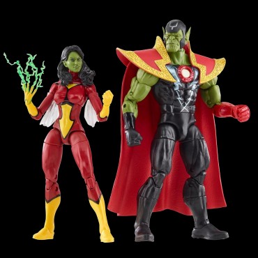 Set Figuras Skrull Queen + Super Skrull Avengers Marvel Legends Articuladas 15 cms