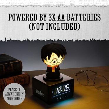 Reloj Despertador Harry Potter Con Luz De Noche 16 cms