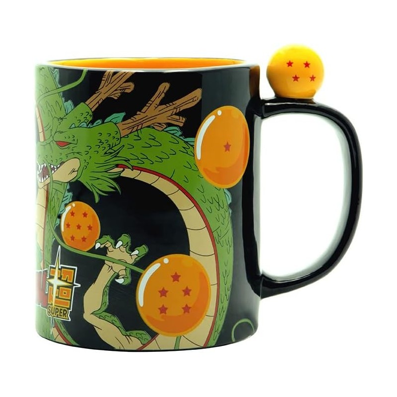 Taza Dragon Ball Super Dragon Shenlong Y Bolas De Dragón Asa 3D 460 mls