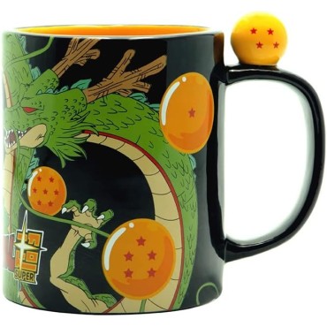 Taza Dragon Ball Super Dragon Shenlong Y Bolas De Dragón Asa 3D 460 mls