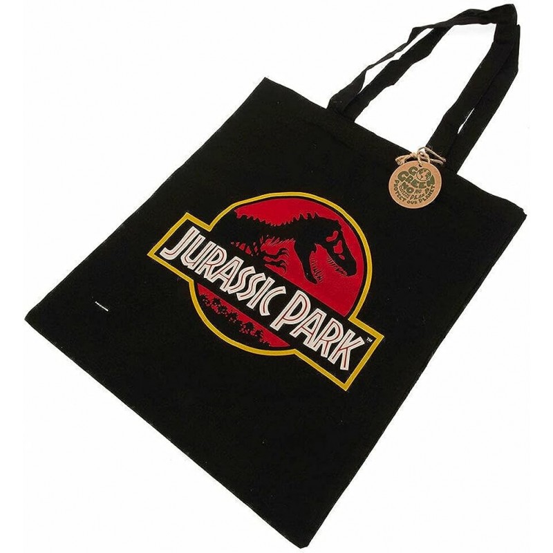 Bolsa Tote Bag Jurassic Park Logo Clásico Alta Calidad