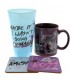 Set Regalo Friends Taza 285 mls + Vaso Cristal 500 mls + 2 Posavasos 