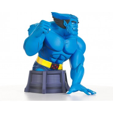 Figura Bestia Busto X-Men Serie Animada Edición Limitada Marvel Estatua 15 cms
