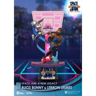 Figura Bugs Bunny Y LeBron James Space Jam A New Legacy Diorama 15 cms
