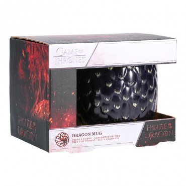 Taza Huevo De Dragón La Casa Del Dragón Juego De Tronos Cerámica 500 mls