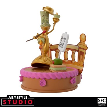 Figura Lumière La Bella y la Bestia Disney Princess Be Our Guest Diorama 14 cms