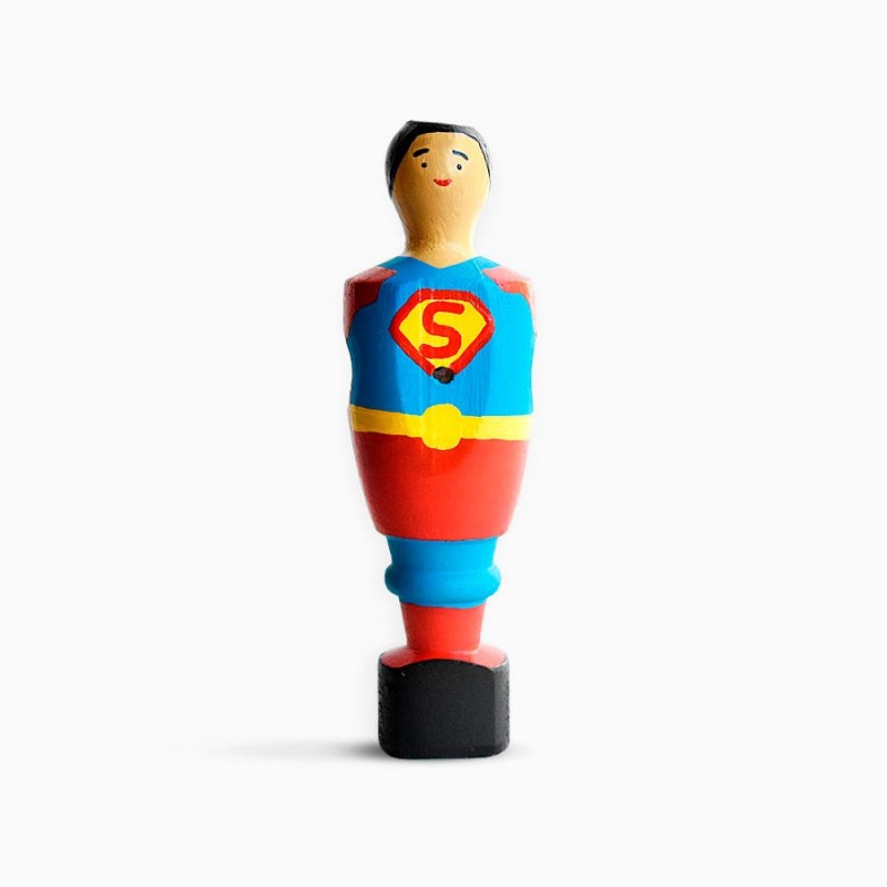 Figura Futbolín Superman DC Madera 12 cms
