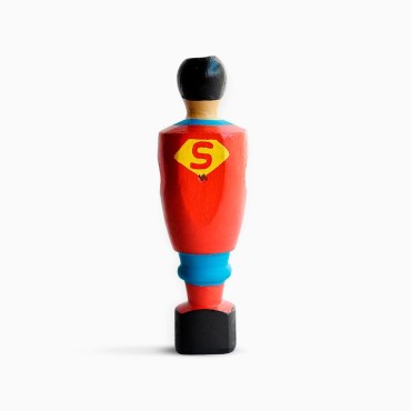 Figura Futbolín Superman DC Madera 12 cms