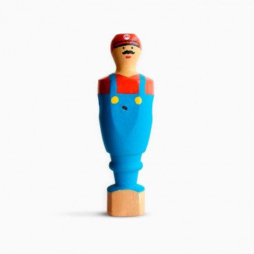 Figura Futbolín Mario Bros. Madera 12 cms