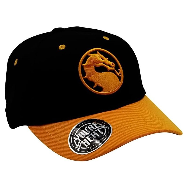Gorra Mortal Kombat Naranja Y Negro