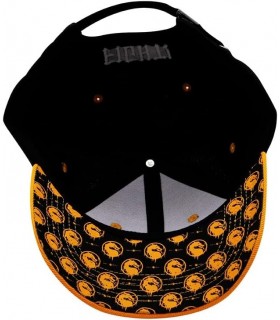 Gorra Mortal Kombat Naranja Y Negro