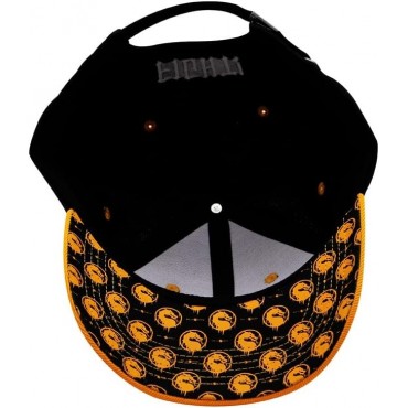 Gorra Mortal Kombat Naranja Y Negro