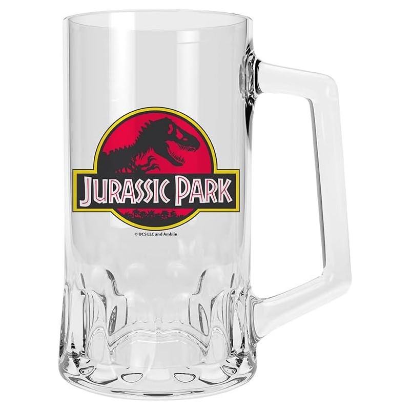 Jarra De Cristal Jurassic Park Logo 