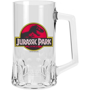Jarra De Cristal Jurassic Park Logo 