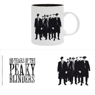 Taza Peaky Blinders 10 Aniversario Cerámica 320 mls
