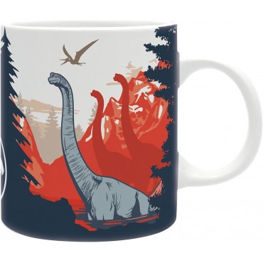 Taza Parque Nacional Jurassic World Dominion Cerámica 320 mls