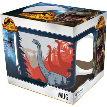 Taza Parque Nacional Jurassic World Dominion Cerámica 320 mls