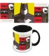 Taza Batman El Cruzado De La Capa Colores DC Cerámica 320 mls