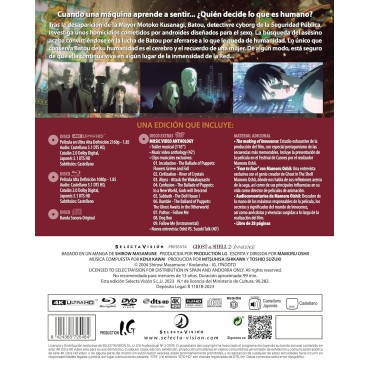 GHOST IN THE SHELL 2 INNOCENCE EDICIÃN COLECCIONISTA 4K + BLURAY + EXTRAS [Blu-ray]