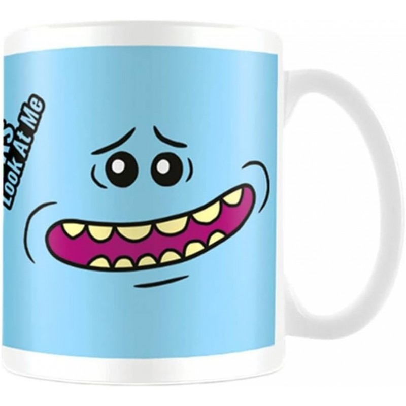 Taza Cara Mr. Meeseeks Rick Y Morty Cerámica 320 mls