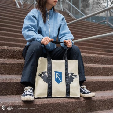 Bolsa De Tela Tote Ravenclaw Harry Potter 