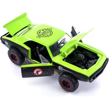 Réplica Chevrolet Camaro Hollywood Rides 1967 Y Figura Raphael Las Tortugas Ninja Teenage Mutant Ninja Turtles 20 cms