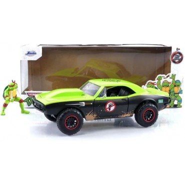 Réplica Chevrolet Camaro Hollywood Rides 1967 Y Figura Raphael Las Tortugas Ninja Teenage Mutant Ninja Turtles 20 cms
