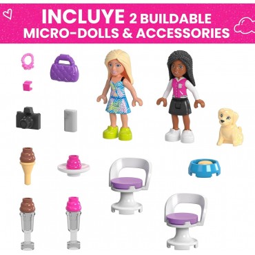 Kit De Construcción Barbie Convertible Y Heladería Sueños De Malibú Mega 226 Piezas
