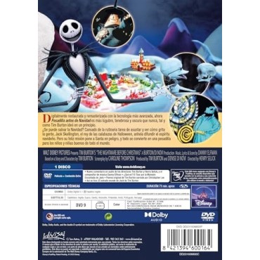 Pesadilla Antes de Navidad (The Nightmare Before Christmas) (Blu-ray) [Blu-ray]