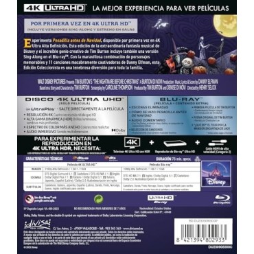 Pesadilla Antes de Navidad (The Nightmare Before Christmas) (Blu-ray) [Blu-ray]