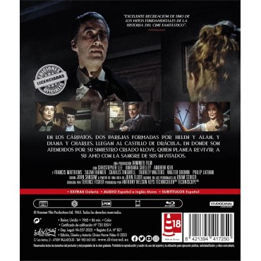 Dracula, Principe de las Tinieblas (Dracula: Prince of Darkness) (Blu-ray) [Blu-ray]