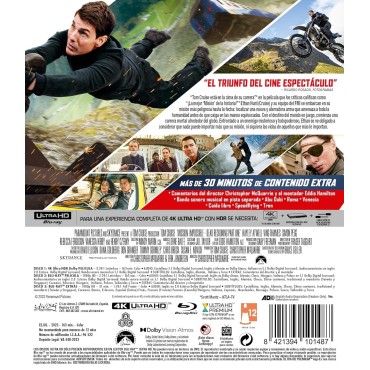 Misión Imposible: Sentencia Mortal - Parte 1 [Blu-ray] (2023) Mission: Impossible - Dead Reckoning - Part One