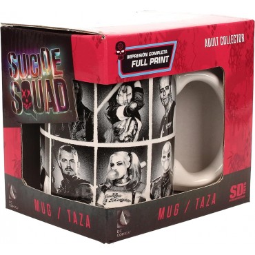 Taza Personajes Escuadrón Suicida Suicide Squad DC Cerámica 320 mls