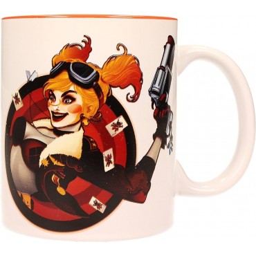 Taza Harley Quinn Vintage DC Bombshells Cerámica 325 mls