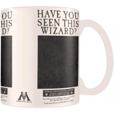 Taza Cambiante Cartel Se Busca Sitius Black Harry Potter Cerámica 320 mls