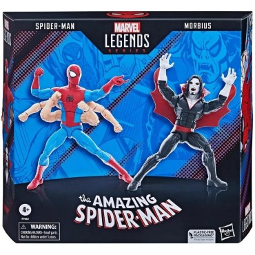 Set Figuras Spider-Man Vs Morbius The Amazing Spider-Man Marvel Legends Articuladas 15 cms
