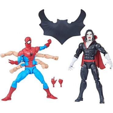 Set Figuras Spider-Man Vs Morbius The Amazing Spider-Man Marvel Legends Articuladas 15 cms