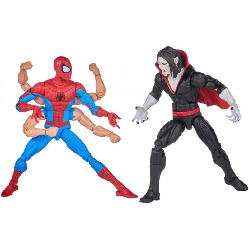 Set Figuras Spider-Man Vs Morbius The Amazing Spider-Man Marvel Legends Articuladas 15 cms