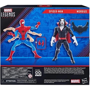 Set Figuras Spider-Man Vs Morbius The Amazing Spider-Man Marvel Legends Articuladas 15 cms