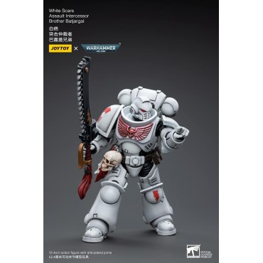 Figura White Scars Assault Intercessor Brother Batjargal Warhammer 40000 Articulada 12 cms
